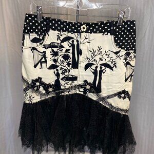Black and White Skirt Size 8